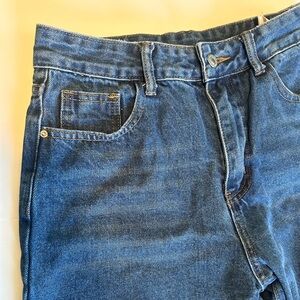 High waisted wide leg jeans